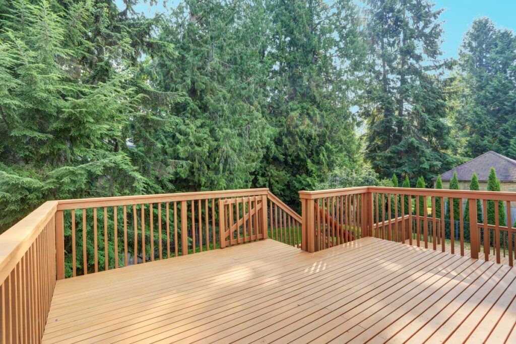 wooden deck